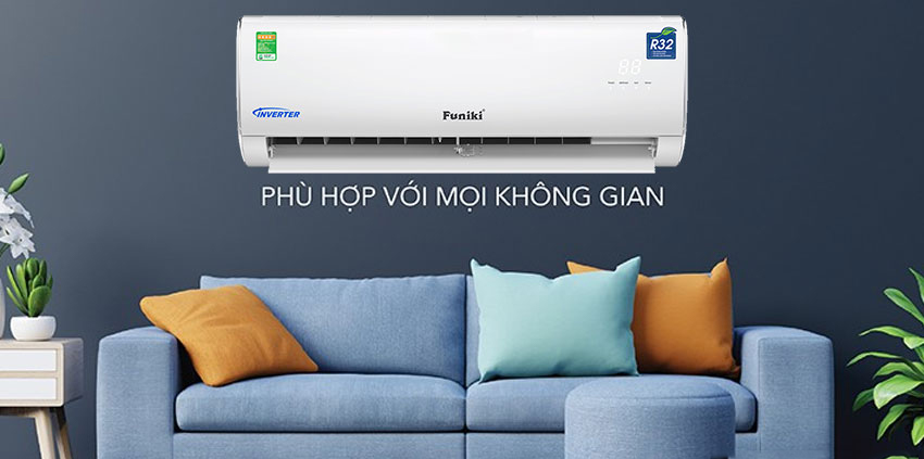 Máy lạnh - Funiki Inverter 1.0 HP HIC09TMU - Xuất xứ Thái Lan/Malaysia Thiết kế tối giản, phù hợp mọi không gian